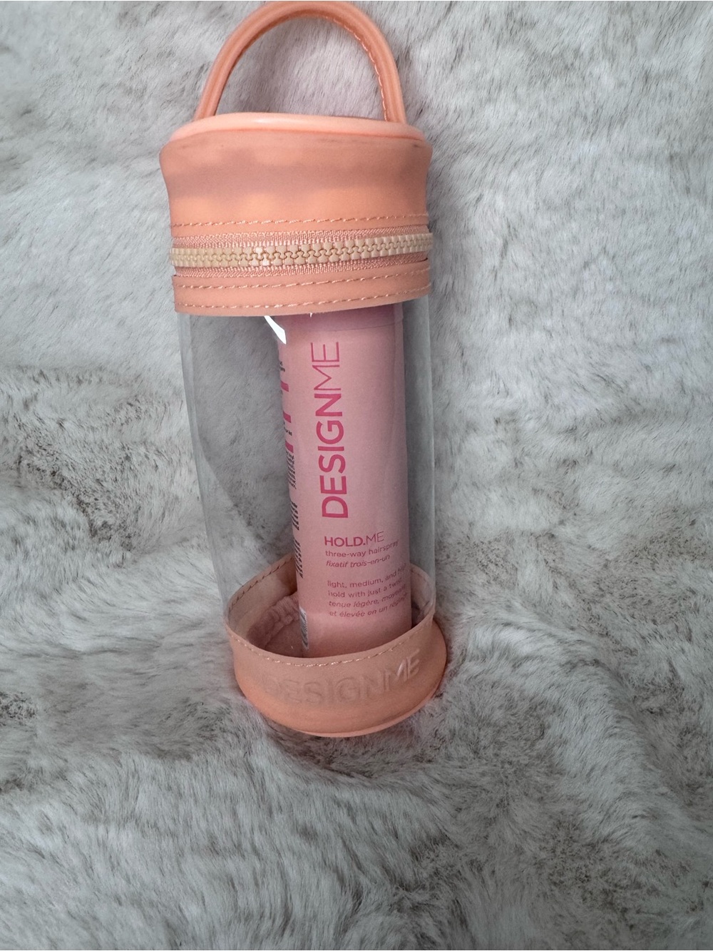 Design.Me Hold.Me Travel Case with Pink Bottle